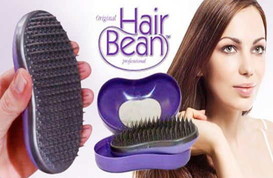 Hair Detangle Bean Brush In Case - Dshop.com.au