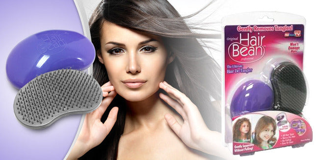 Hair Detangle Bean Brush In Case - Dshop.com.au