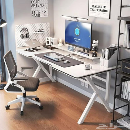 Large Vertex Modern Multifunctional Ergonomic Computer Desk White 120cm