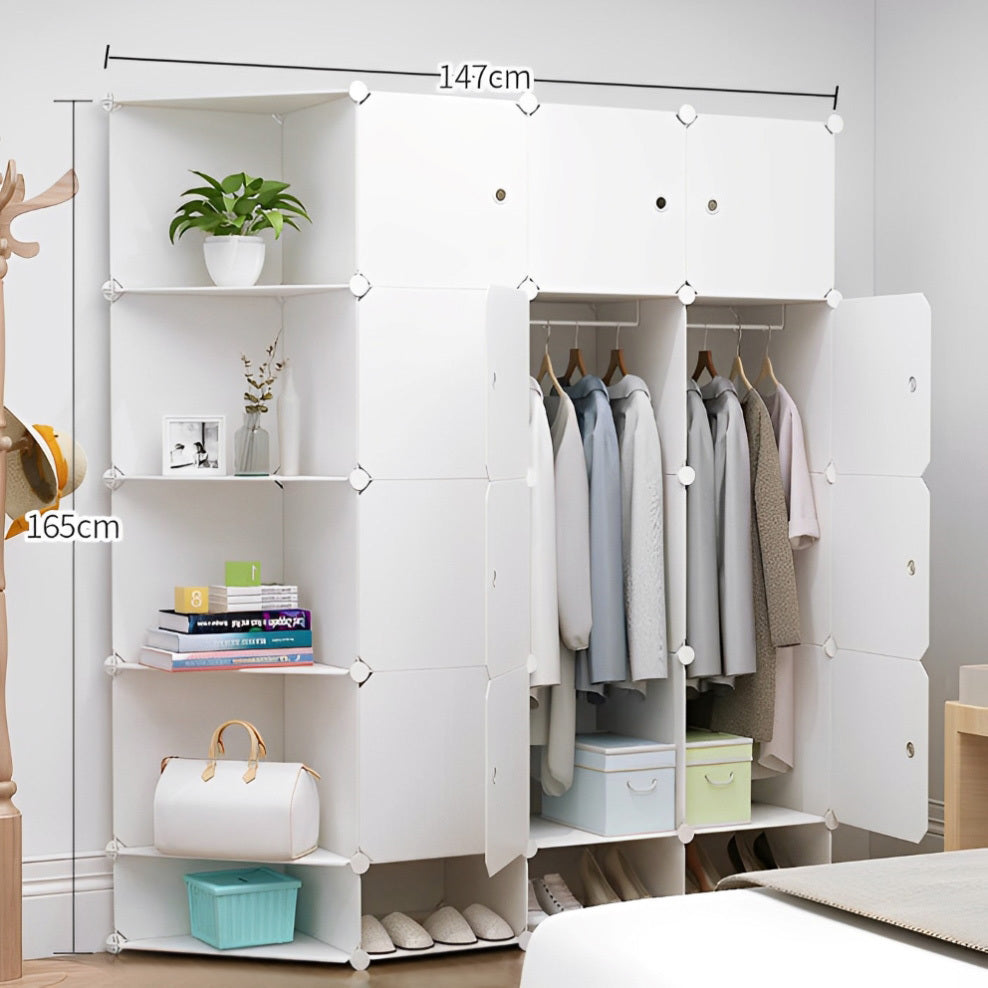 Large Combination Cabinet DYI Storage Cube Closet Cupboard Wardrobe - Dshop.com.au