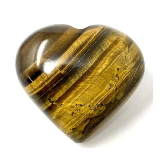 Tiger Eye Heart Stone Crystal Natural Gemstone