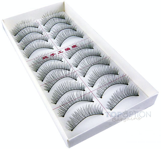 10 Pairs Beauty Faux Eyelashes - Dshop.com.au