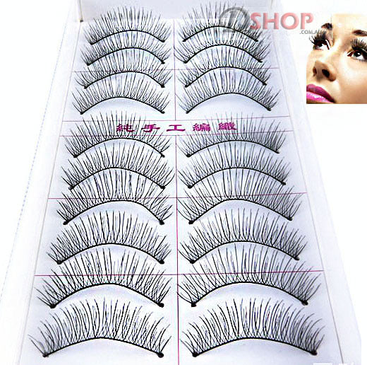 10 Pairs Beauty Faux Eyelashes - Dshop.com.au