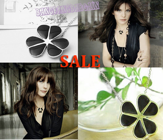 Stunning Charming Lucky Clover Necklace Pendant & Chain - Dshop.com.au