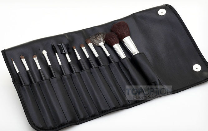 12PC Professional Makeup Brush Set with Case - Dshop.com.au