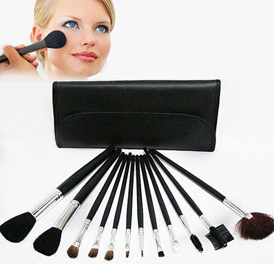 12PC Professional Makeup Brush Set with Case - Dshop.com.au