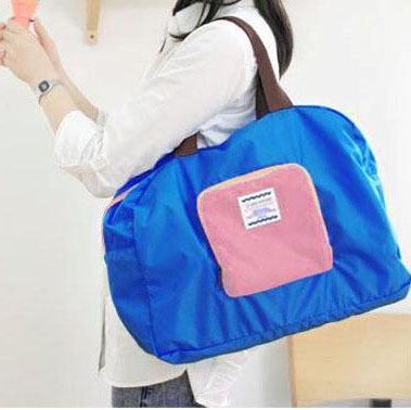 Street Shopper Foldable Bag (Baby Pink & Hot Pink) - Dshop.com.au