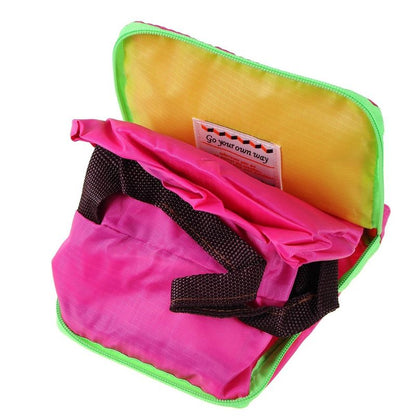 Street Shopper Foldable Bag (Baby Pink & Hot Pink) - Dshop.com.au