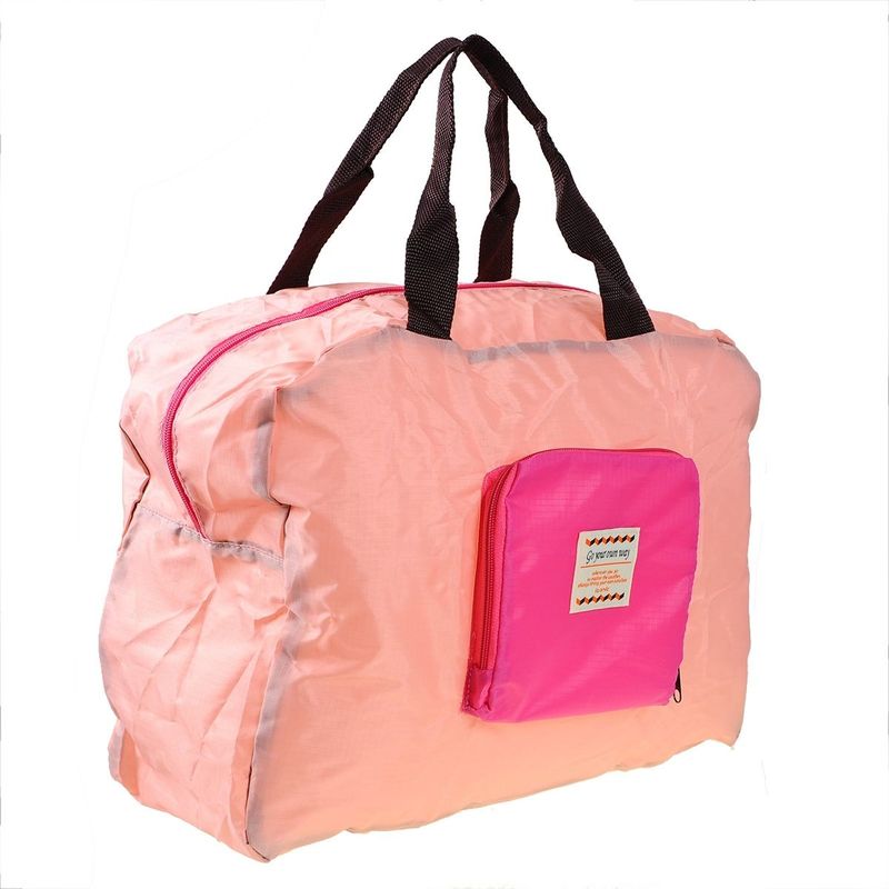 Street Shopper Foldable Bag (Baby Pink & Hot Pink) - Dshop.com.au