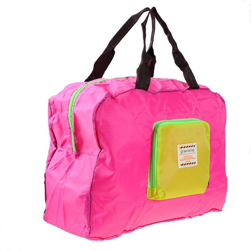 Street Shopper Foldable Bag (Baby Pink & Hot Pink) - Dshop.com.au