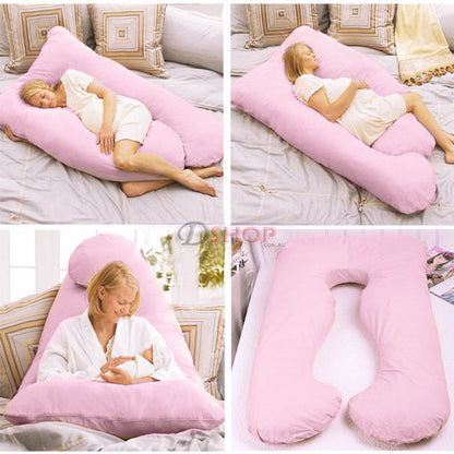 Large Comfort Support Body Pillow (Pink) - Dshop.com.au