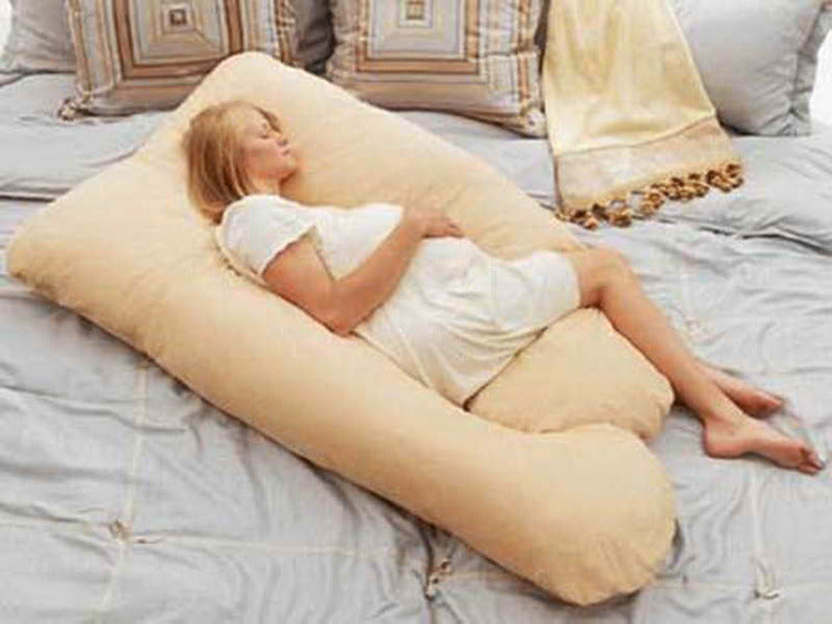 Large Comfort Support Body Pillow (Beige) - Dshop.com.au