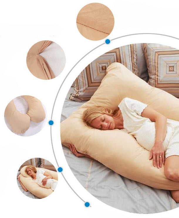 Large Comfort Support Body Pillow (Beige) - Dshop.com.au