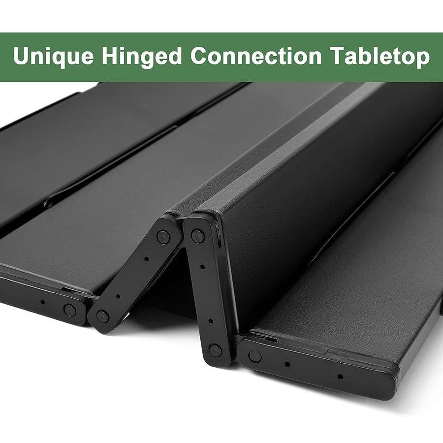 Aluminum Portable Foldable Outdoor Camp Table (Black)