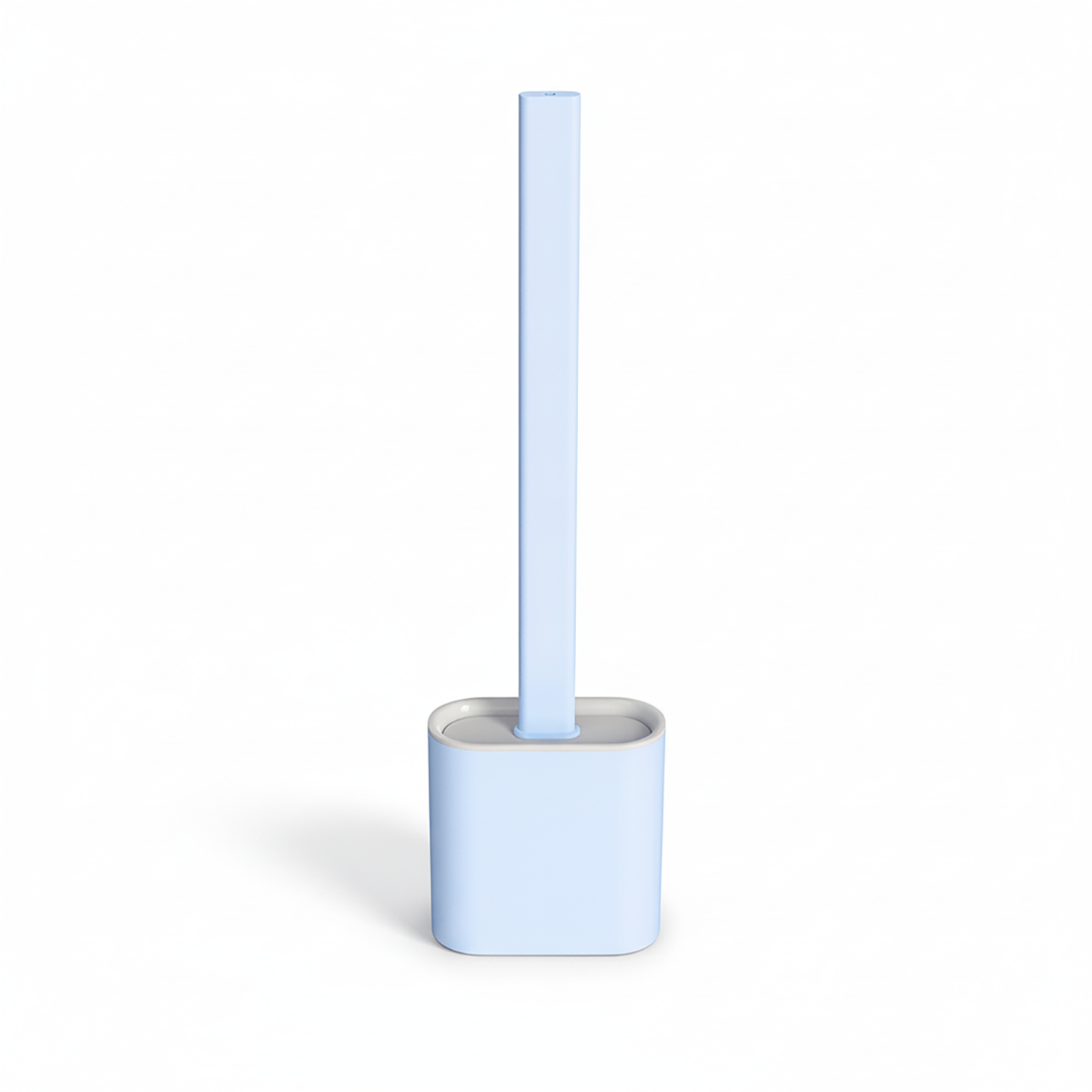 Revolutionary Silicone Soft Flex Toilet Brush and Holder (Blue)