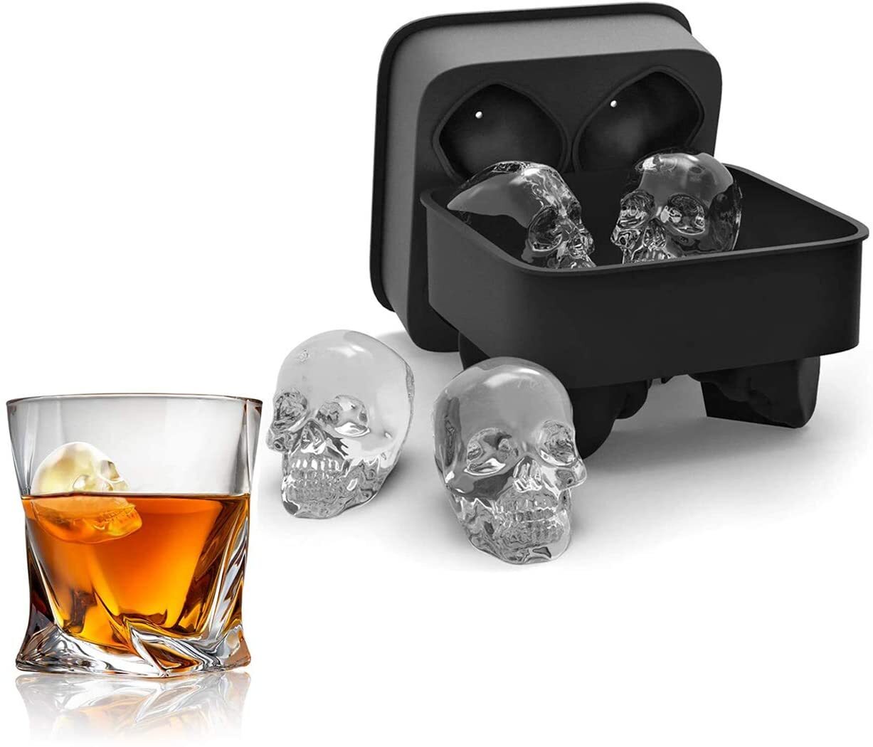 3D Skull Ice Cube Mould Maker - Dshop.com.au