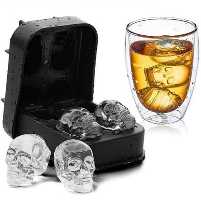 3D Skull Ice Cube Mould Maker - Dshop.com.au