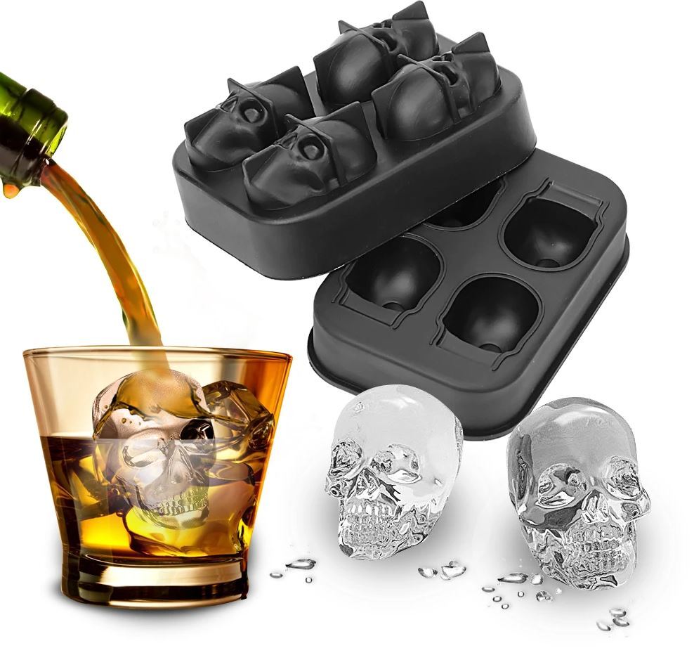 3D Skull Ice Cube Mould Maker - Dshop.com.au