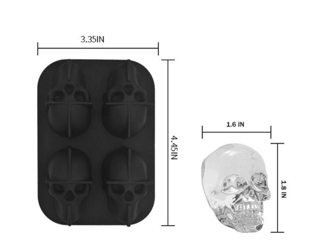 3D Skull Ice Cube Mould Maker - Dshop.com.au