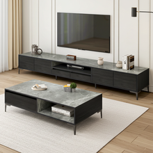 2-Piece Set Minimalist Large Coffee Table & 2m TV Cabinet