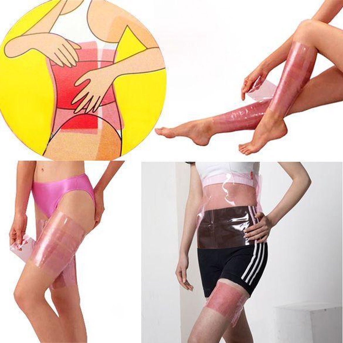 Sauna Slimming Belt Thigh Wraps Leg Shaper Sweat Burn Cellulite Fat Weight Loss - Dshop.com.au