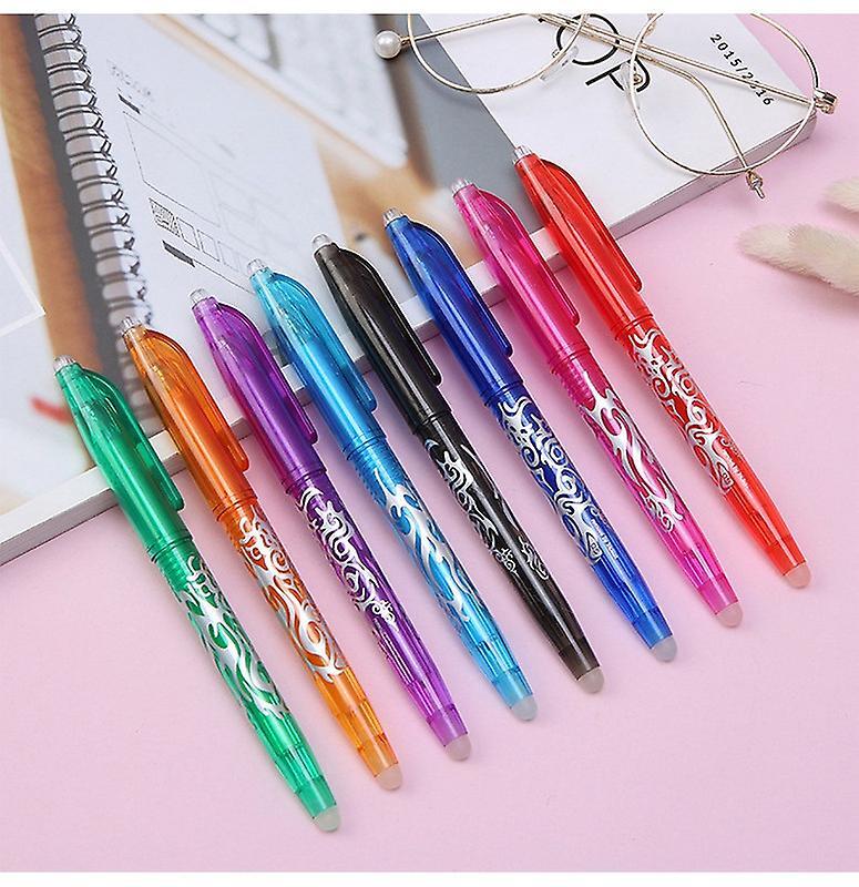 8-Piece Erasable Gel Pens Colourful Ink Pen 0.5mm - Dshop.com.au