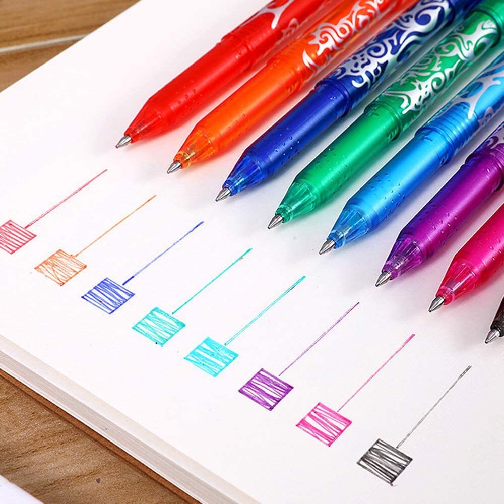 8-Piece Erasable Gel Pens Colourful Ink Pen 0.5mm - Dshop.com.au