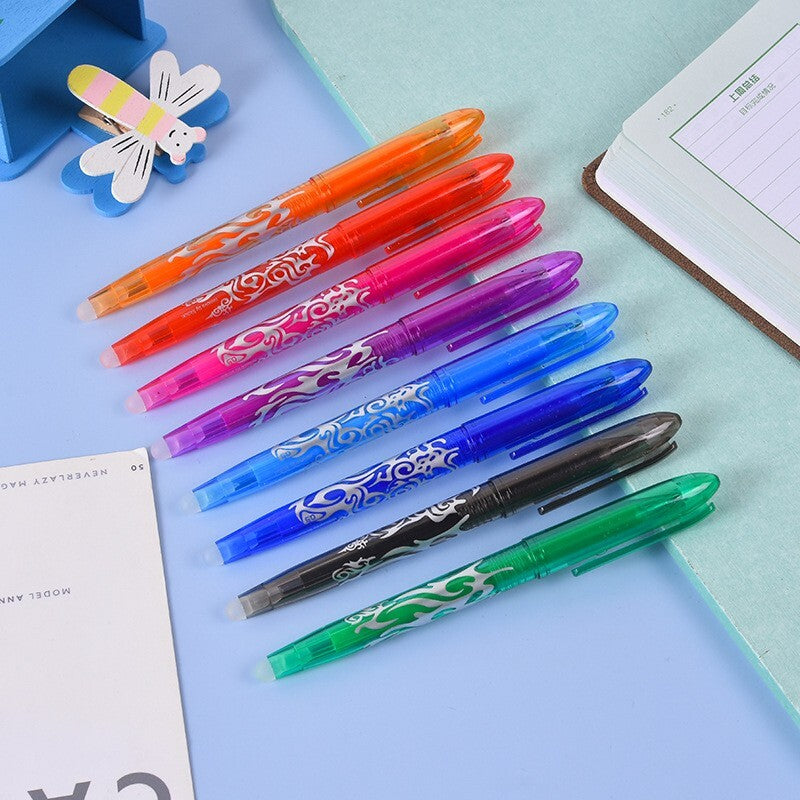 8-Piece Erasable Gel Pens Colourful Ink Pen 0.5mm - Dshop.com.au