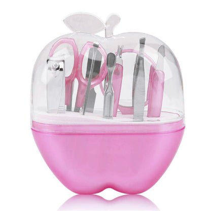 9 Piece Set Manicure Nail Care Kit (Pink) - Dshop.com.au