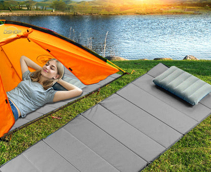 Folding Mattress Camping Sleeping Mat Pad Portable Bed - Dshop.com.au