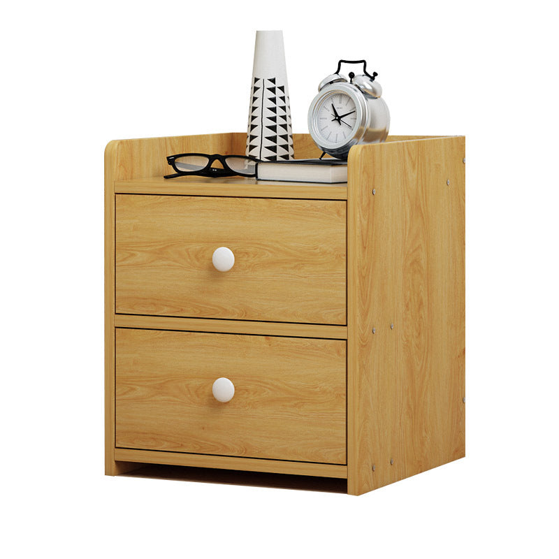 2 x Varossa Classic Bedside Table / Chest of Drawers (Natural Oak) - Dshop.com.au