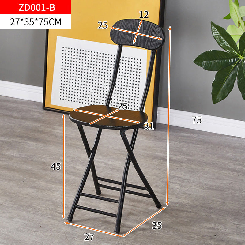 2 x Grace Steel and Wood Folding Chairs (Black) - Dshop.com.au