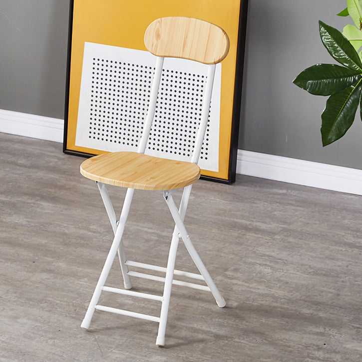 2 x Grace Steel and Wood Folding Chair (Oak) - Dshop.com.au