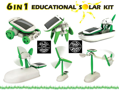 6 In 1 Solar Robot DIY Educational Toy Kit - Dshop.com.au