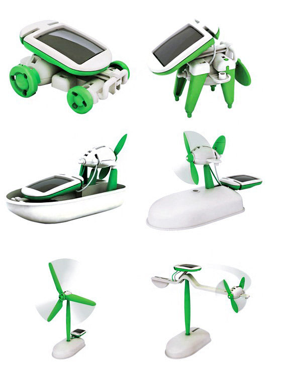 6 In 1 Solar Robot DIY Educational Toy Kit - Dshop.com.au