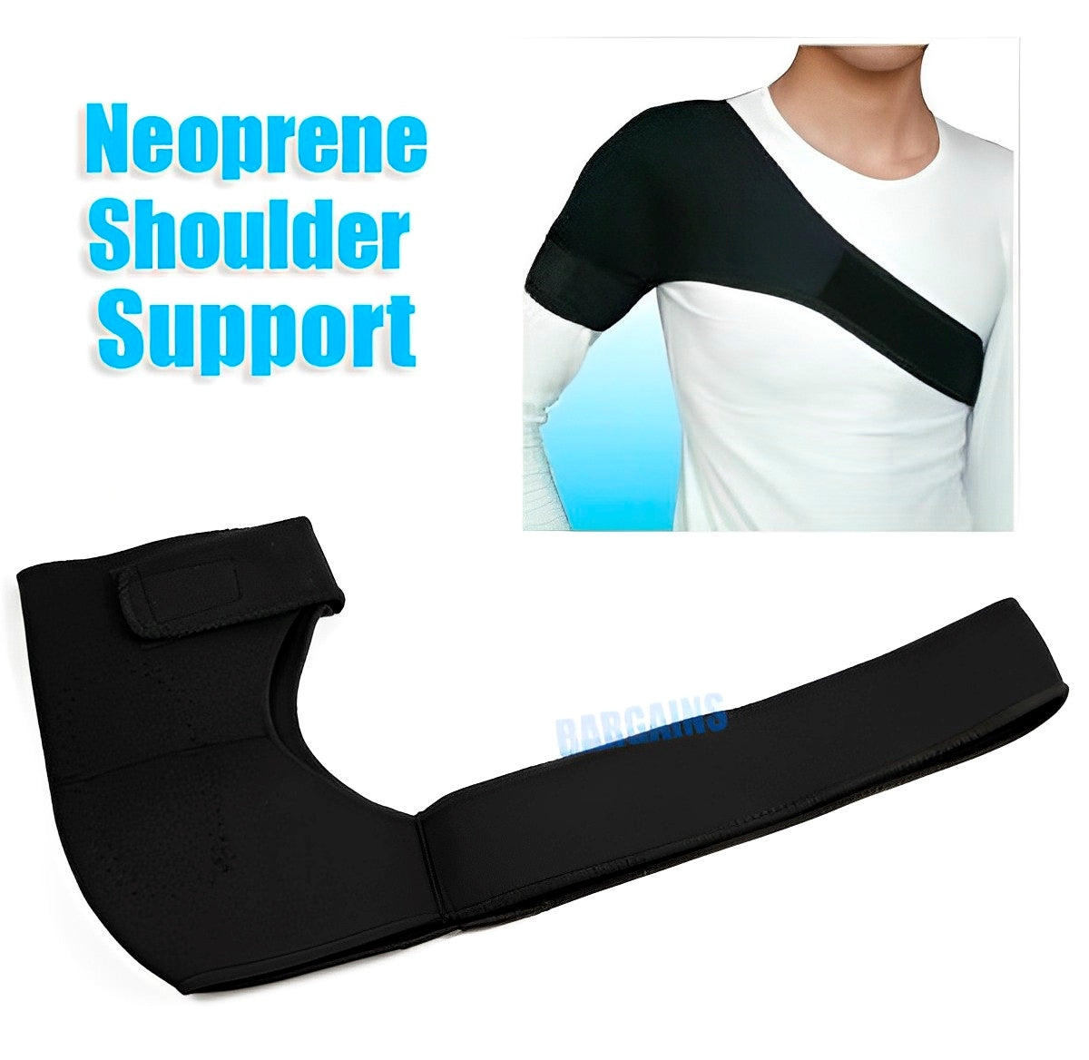 Advanced Self-heating Magnetic Neoprene Shoulder Support Brace Compression Strap - Dshop.com.au