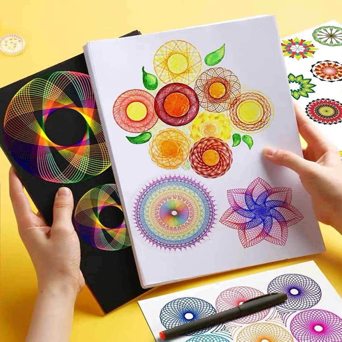 Geometric Art Creative Spirograph Drawing Set Educational Toy Kit - Dshop.com.au