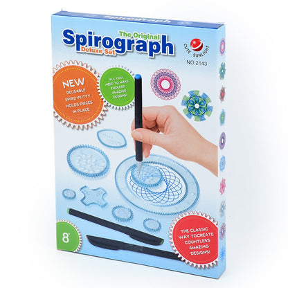 Geometric Art Creative Spirograph Drawing Set Educational Toy Kit - Dshop.com.au