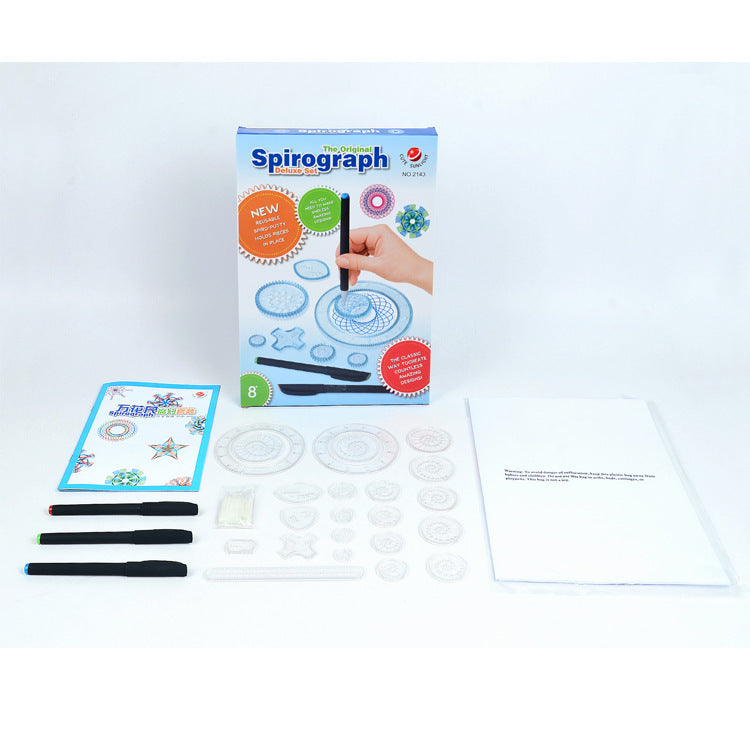 Geometric Art Creative Spirograph Drawing Set Educational Toy Kit - Dshop.com.au