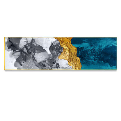 Abstract Wall Art Framed Long Canvas Painting - 100cm x 30cm - Dshop.com.au