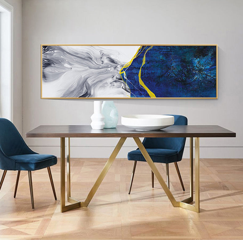 Abstract Wall Art Framed Long Canvas Painting - 100cm x 30cm - Dshop.com.au