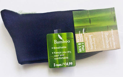 Bamboo Fiber Socks Natural Antibacterial (Navy)