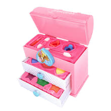 Beauty Princess Girl's Makeup Box Play Set 3-Tier Cosmetic Case with Drawers - Dshop.com.au