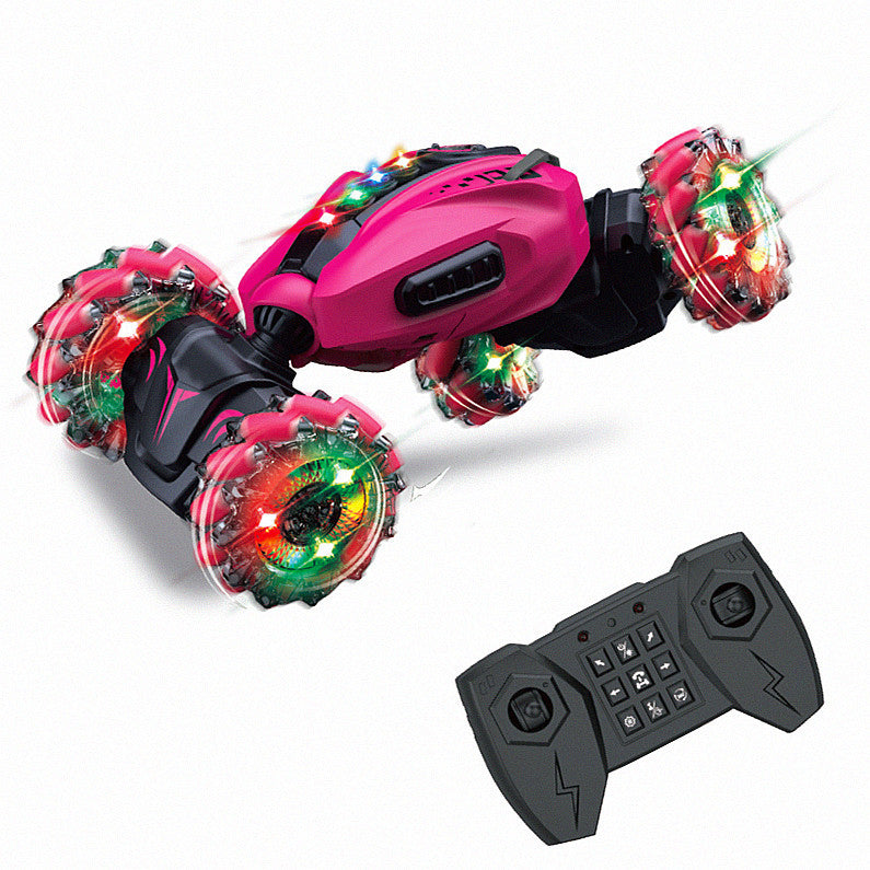 RC Hand Gesture Remote Control 4WD Mist Twister Stunt Car (Pink) - Dshop.com.au