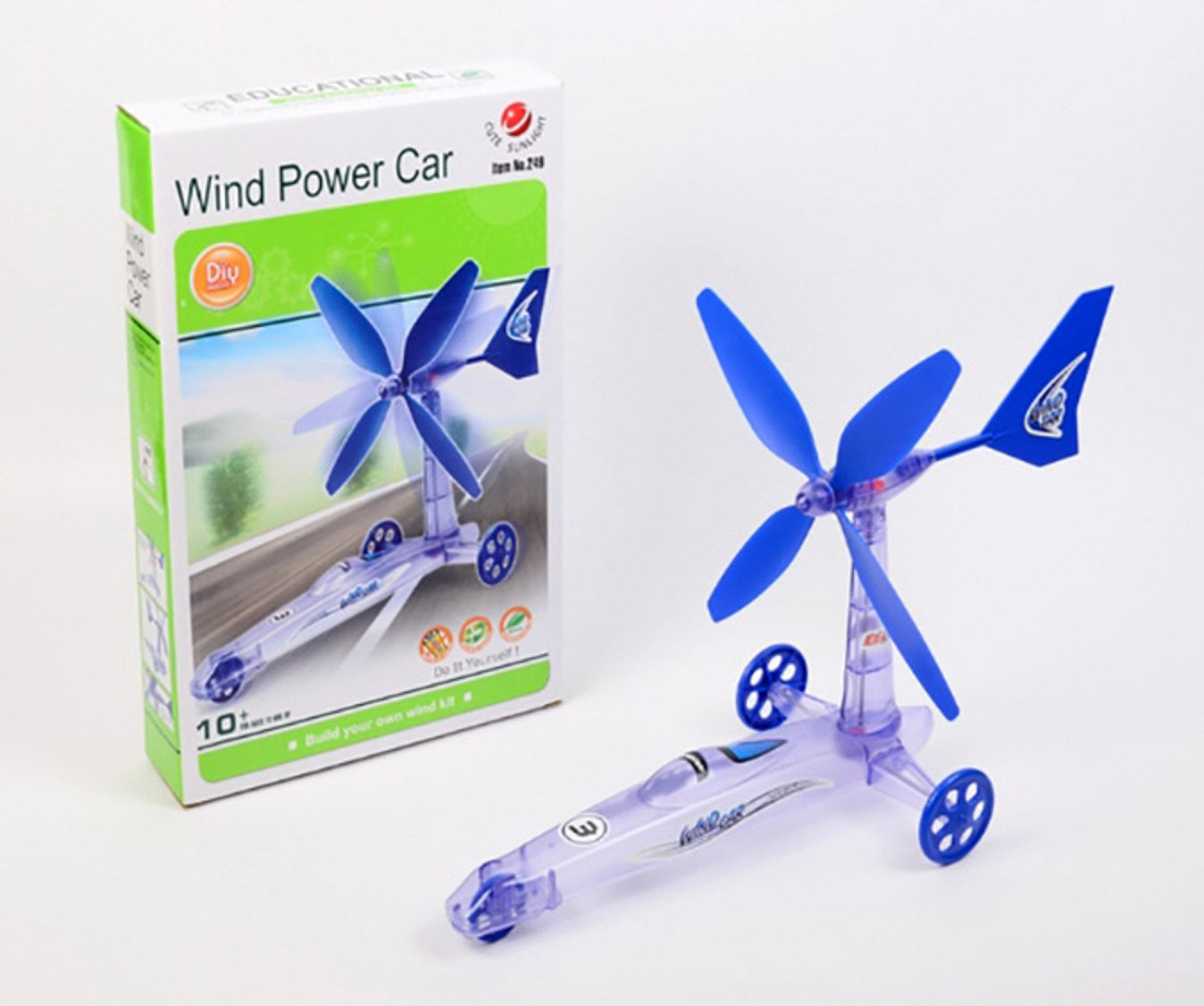 Wind Powered Car DIY Educational Toy Kit - Dshop.com.au