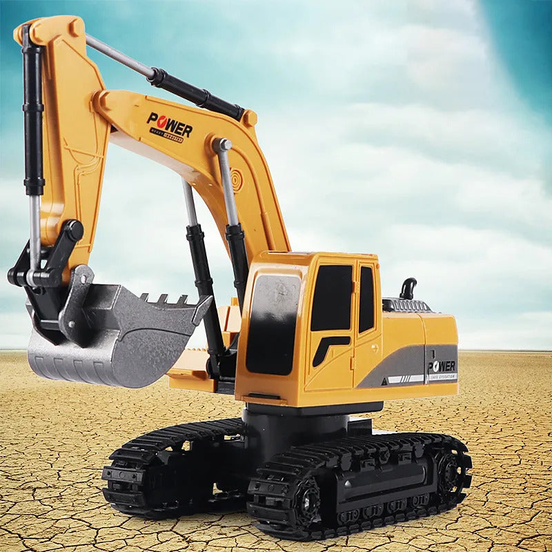 Remote Control Excavator Construction Tractor RC Alloy Toy Truck - Dshop.com.au