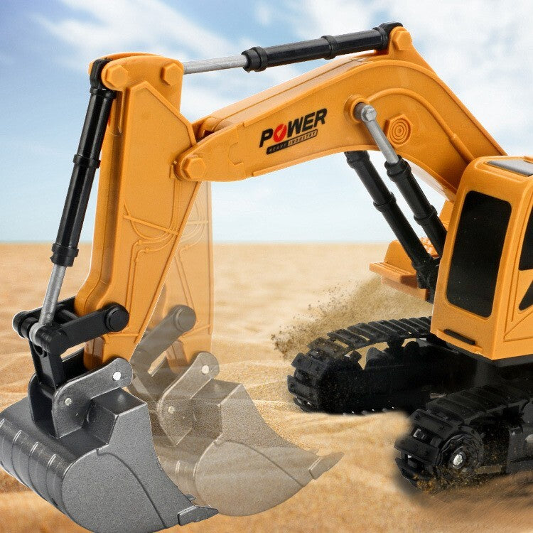 Remote Control Excavator Construction Tractor RC Alloy Toy Truck - Dshop.com.au