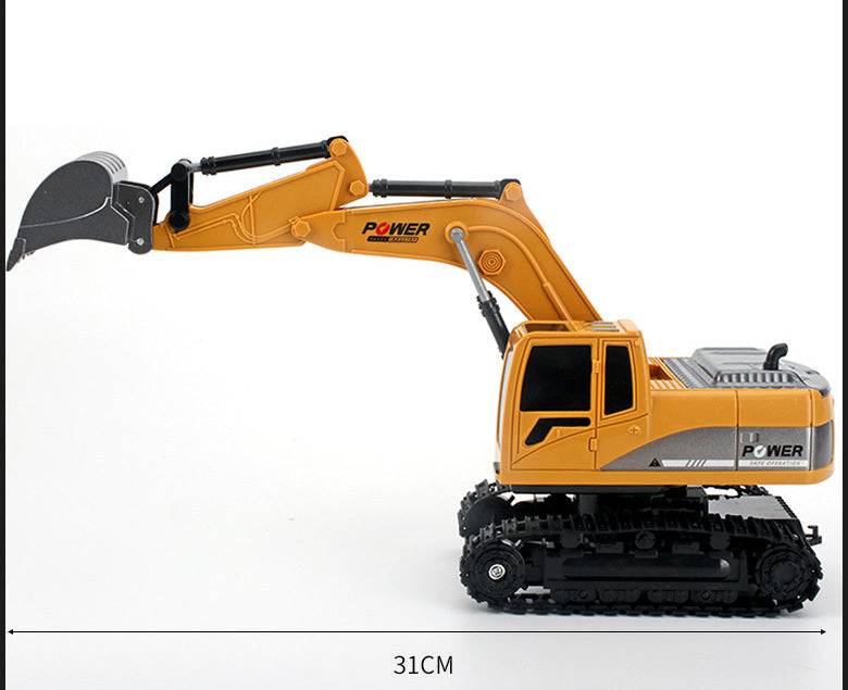 Remote Control Excavator Construction Tractor RC Alloy Toy Truck - Dshop.com.au