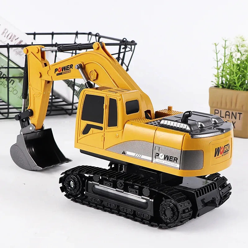 Remote Control Excavator Construction Tractor RC Alloy Toy Truck - Dshop.com.au