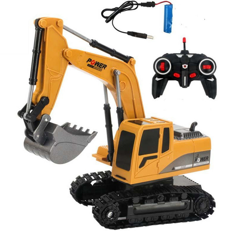 Remote Control Excavator Construction Tractor RC Alloy Toy Truck - Dshop.com.au